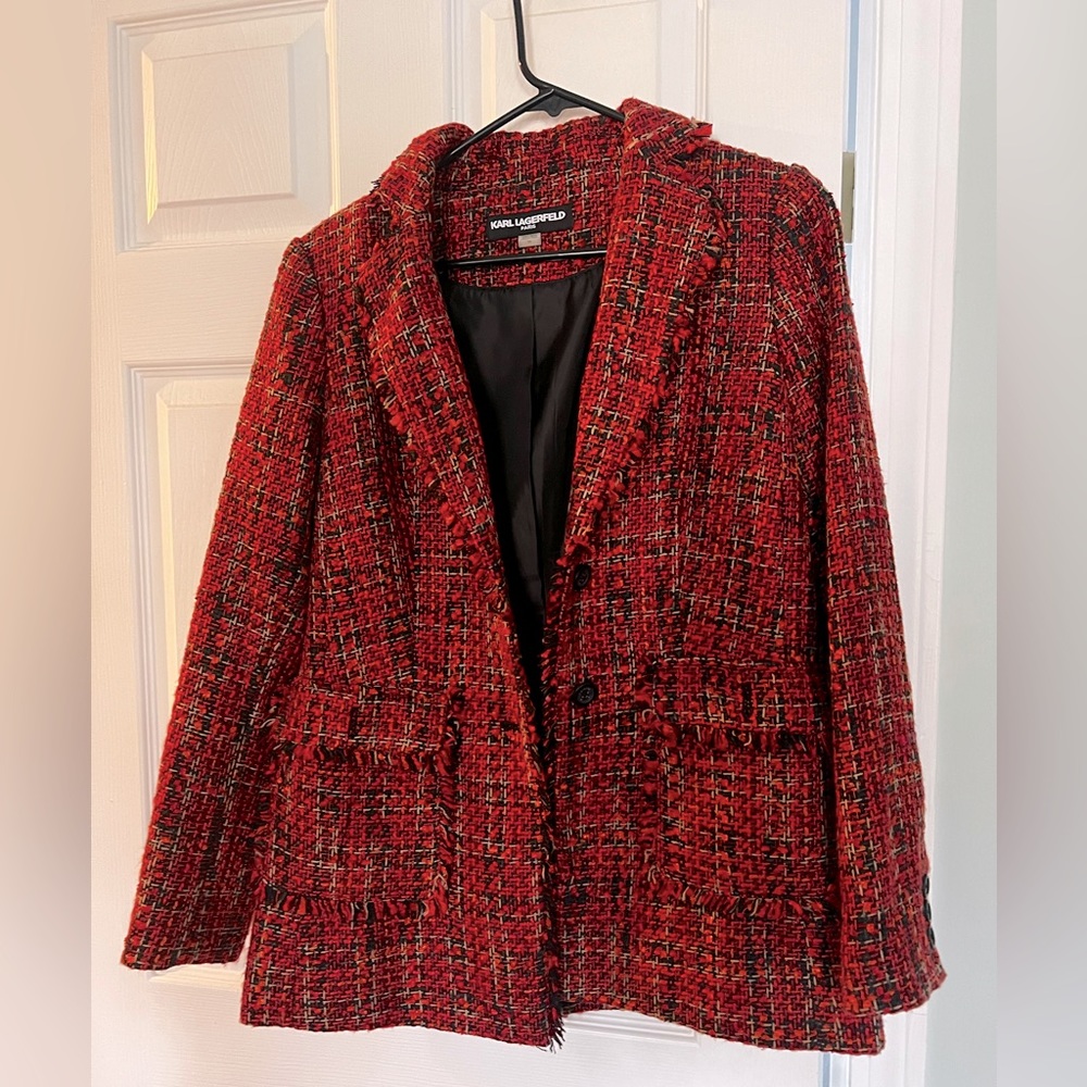 Karl Lagerfeld Tweed Blazer